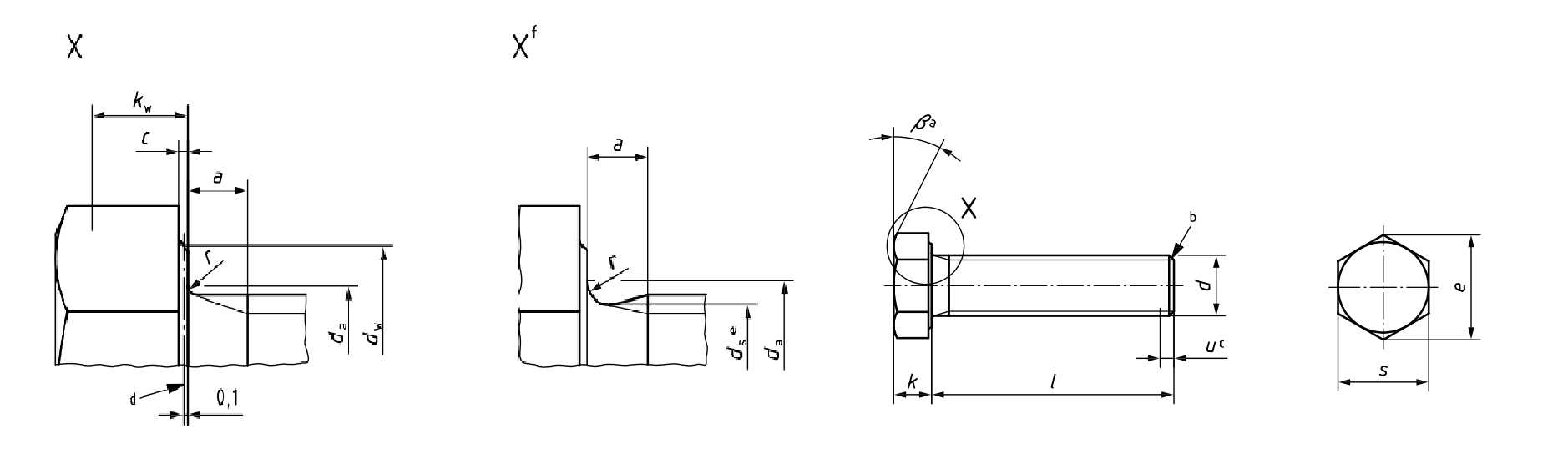 ISO 4017 Full Thread Hex Head Bolts